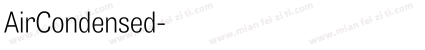 AirCondensed字体转换