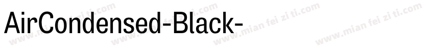AirCondensed-Black字体转换