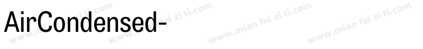 AirCondensed字体转换