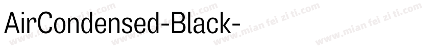 AirCondensed-Black字体转换
