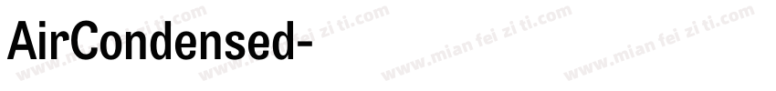 AirCondensed字体转换