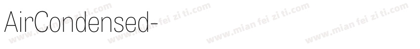 AirCondensed字体转换