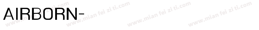 AIRBORN字体转换