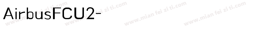 AirbusFCU2字体转换