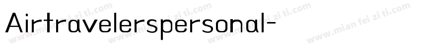 Airtravelerspersonal字体转换