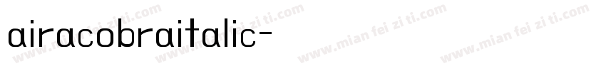 airacobraitalic字体转换