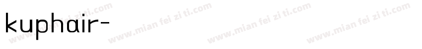 kuphair字体转换