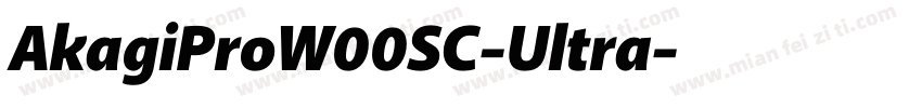 AkagiProW00SC-Ultra字体转换