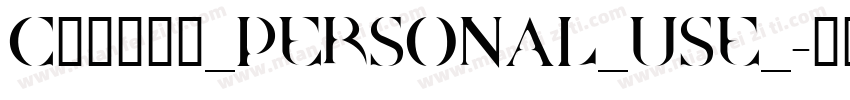 Canyon_PERSONAL_USE_字体转换