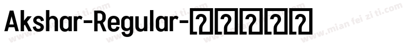 Akshar-Regular字体转换
