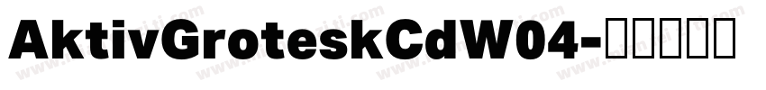 AktivGroteskCdW04字体转换