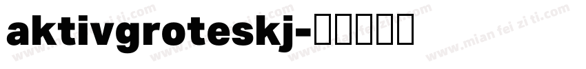 aktivgroteskj字体转换