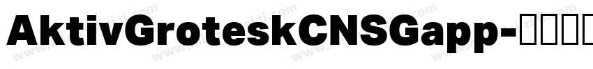 AktivGroteskCNSGapp字体转换