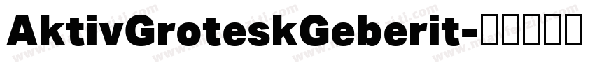 AktivGroteskGeberit字体转换