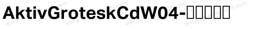 AktivGroteskCdW04字体转换