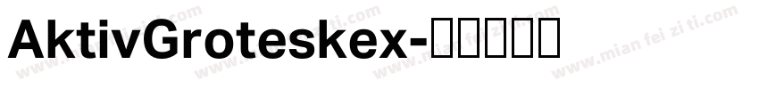 AktivGroteskex字体转换