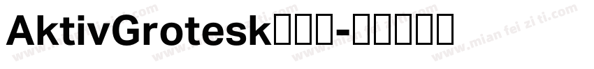 AktivGrotesk字体包字体转换