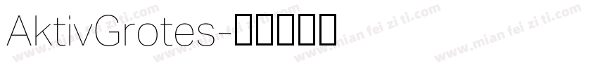 AktivGrotes字体转换