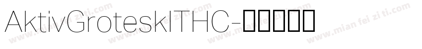 AktivGroteskITHC字体转换