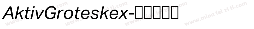 AktivGroteskex字体转换