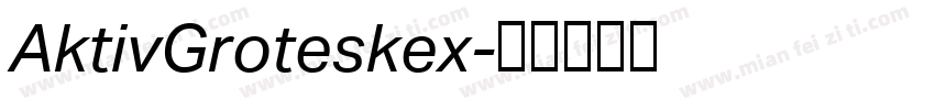 AktivGroteskex字体转换