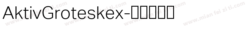 AktivGroteskex字体转换