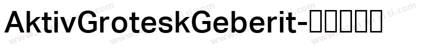 AktivGroteskGeberit字体转换