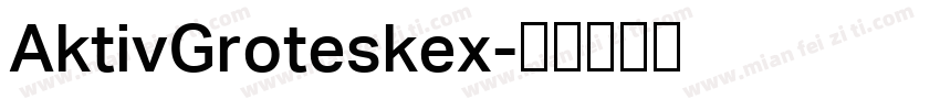 AktivGroteskex字体转换