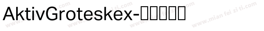 AktivGroteskex字体转换