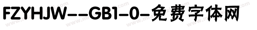 FZYHJW--GB1-0字体转换