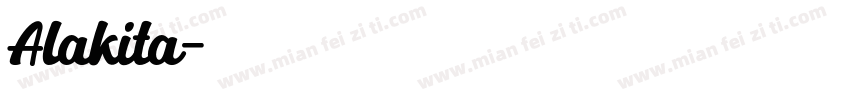 Alakita字体转换