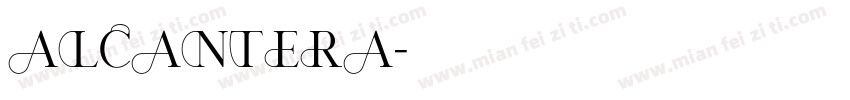 Alcantera字体转换