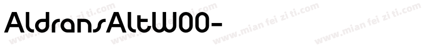 AldransAltW00字体转换