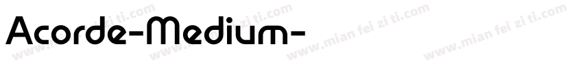 Acorde-Medium字体转换