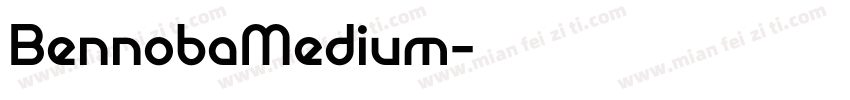 BennobaMedium字体转换
