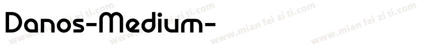 Danos-Medium字体转换