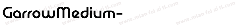GarrowMedium字体转换