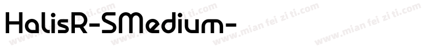 HalisR-SMedium字体转换