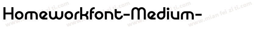Homeworkfont-Medium字体转换