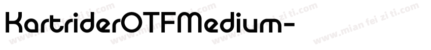 KartriderOTFMedium字体转换