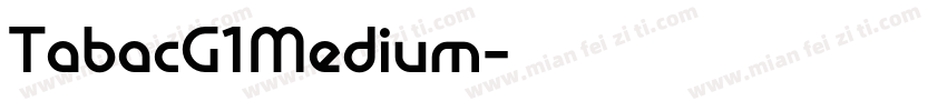 TabacG1Medium字体转换