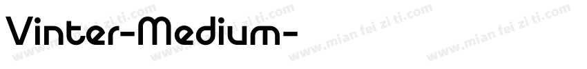 Vinter-Medium字体转换