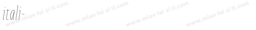 itali字体转换