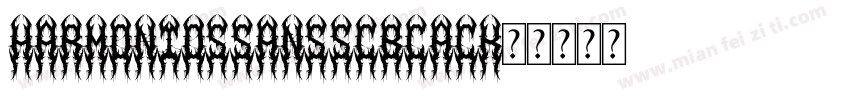 harmontos_sans_sc_black字体转换