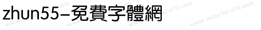 zhun55字体转换