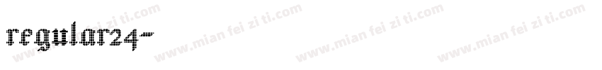 regular24字体转换