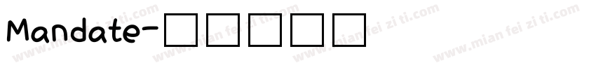 Mandate字体转换