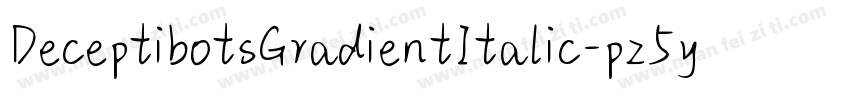 DeceptibotsGradientItalic-pz5y字体转换
