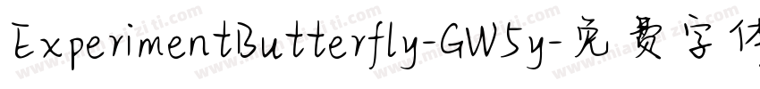 ExperimentButterfly-GW5y字体转换