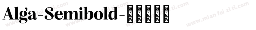 Alga-Semibold字体转换
